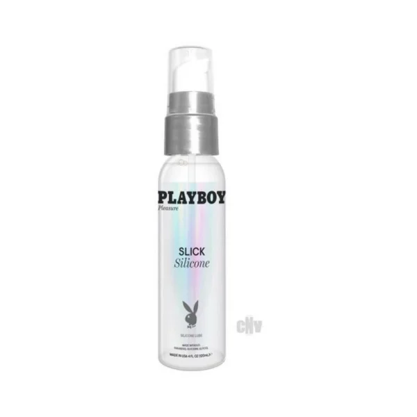 Lubricants: Playboy Slick Silicone Lubricant 4 Oz.