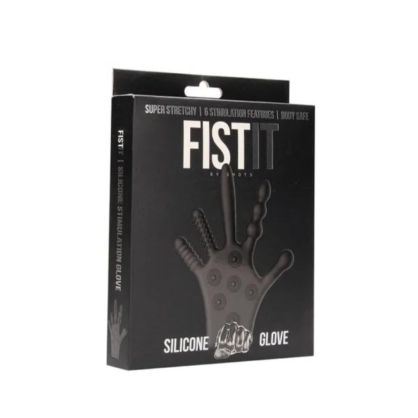 Fist It Silicone Stimulation Glove - Black — image 7 of 13