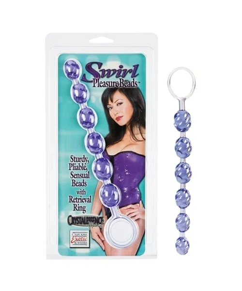 Swirl Pleasure Beads Purple
