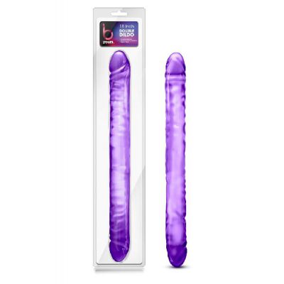 B Yours Double Dildo Purple 18in