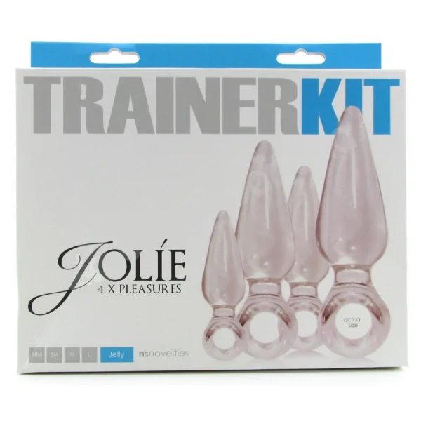 Jolie Trainer Kit Clear Butt Plugs 4 Pack