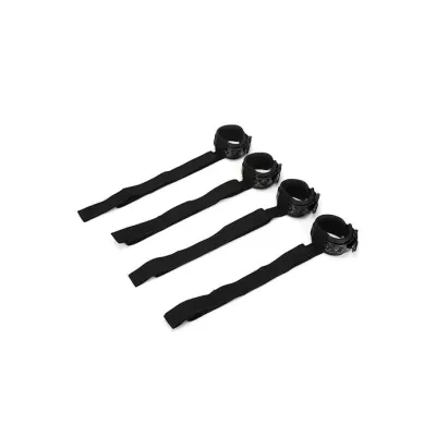 Diamond Collection Bed Restraint Kit Black