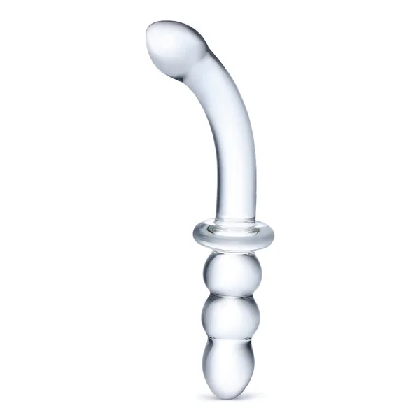 8"  Ribbed G-spot Glass Dildo — image 20 of 23