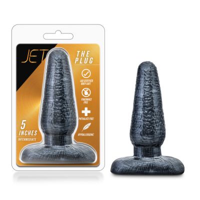 Jet The Plug Carbon Metallic Blacky12 7 cm 5 Butt Plug
