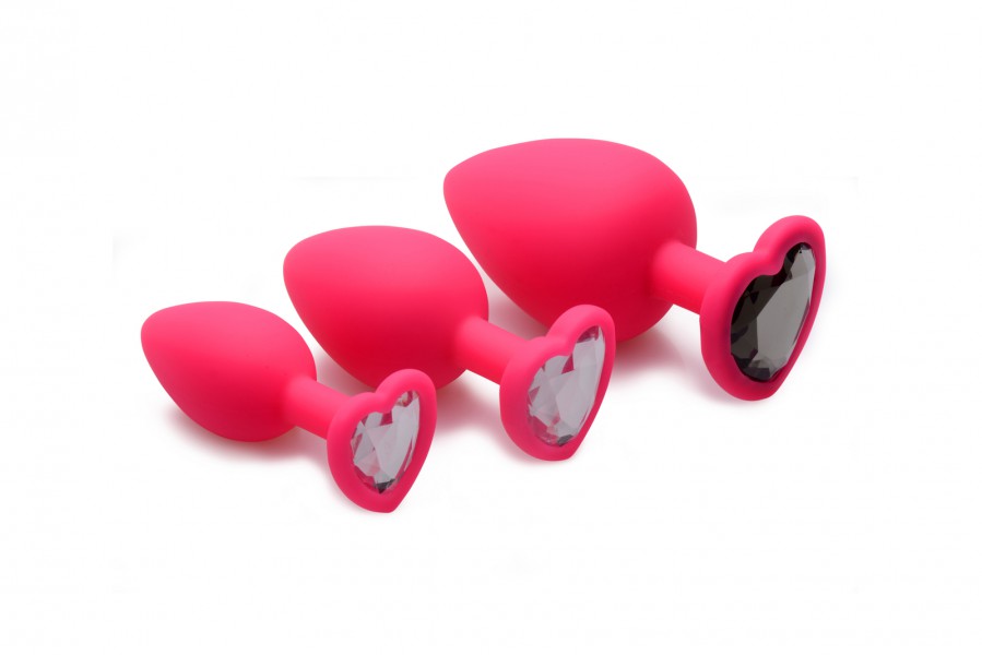 Pink Hearts Anal Trainer Kit