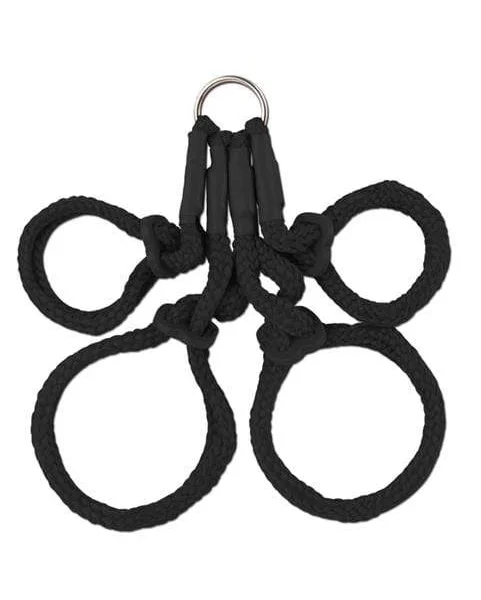 Fetish Fantasy Series Japanese Silk Rope  Hogtie - Black