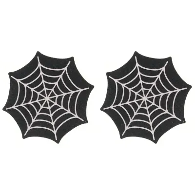 Glow in the Dark Webs Nipple Pasties