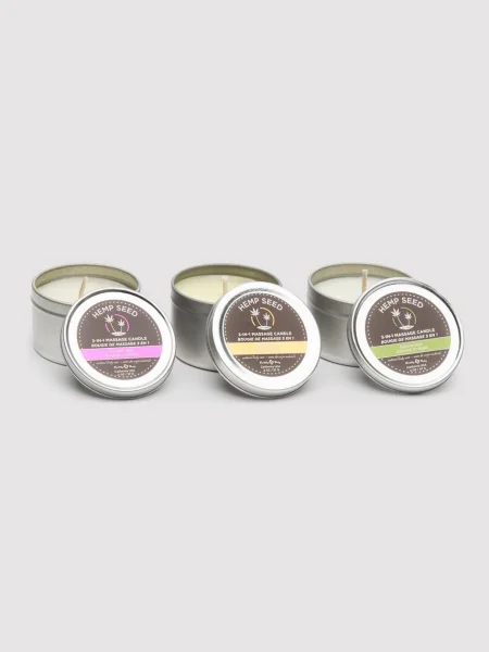 Earthly Body Trio 3-in-1 Mini Massage Candles (3 x 2oz Pack)