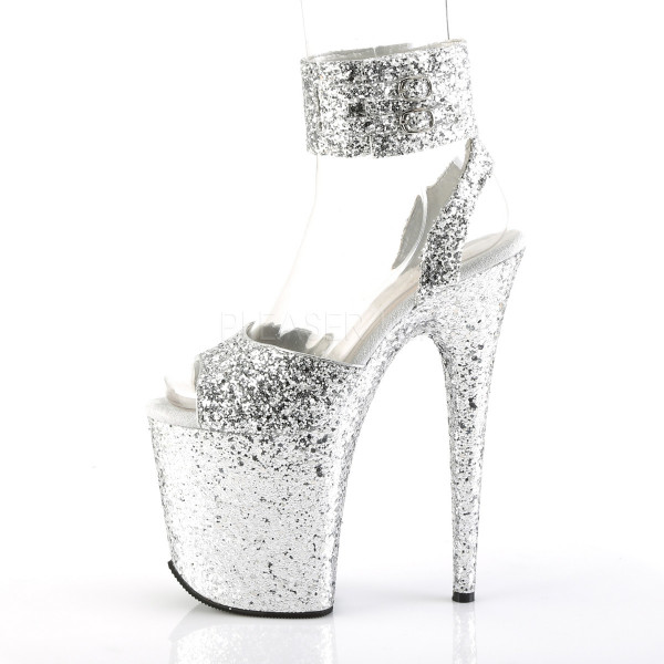 8 inches Heel, 4 inches PF Glitter Ankle Strap Sandal — image 7 of 25