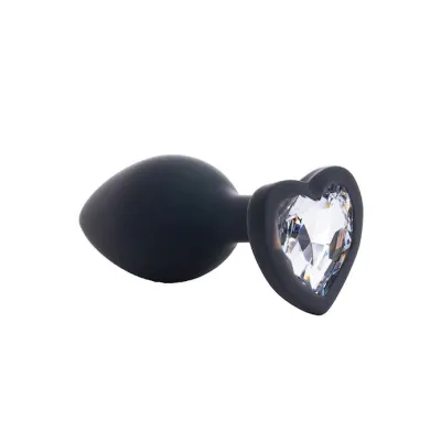Kinki Silicone Love Heart Gemmed Butt Plug