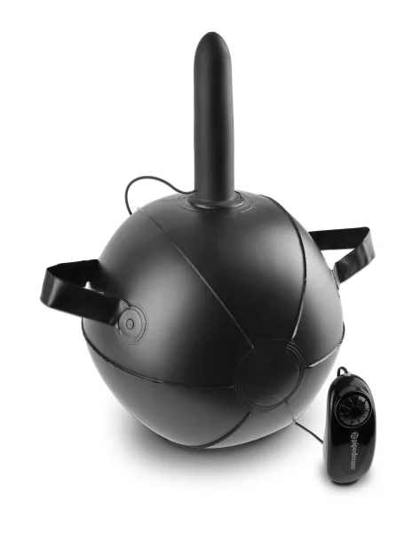 King Cock Vibrating Mini Sex Ball with 7 in. Dildo