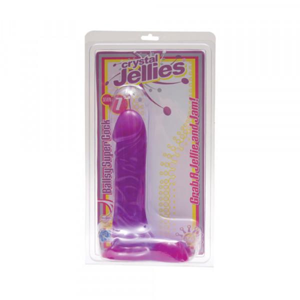 Crystal Jellie Ballsy C*ck 7in - Purple