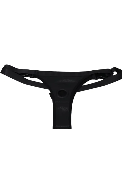 In A Bag Vegan Leather Harness & 5.25" Dong By Doc Johnson