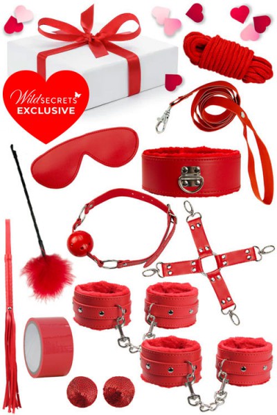 Wild Secrets x Berlin Baby Red Romance Bondage Set (12 Pce)