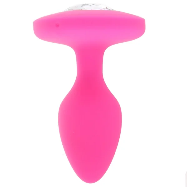 Cheeky Gems Silicone Rechargeable Vibrating Medium Anal Probe By CalExotics - Pink