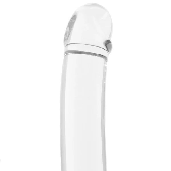 Gläs Realistic Curved Glass G-Spot Dildo  - Clear
