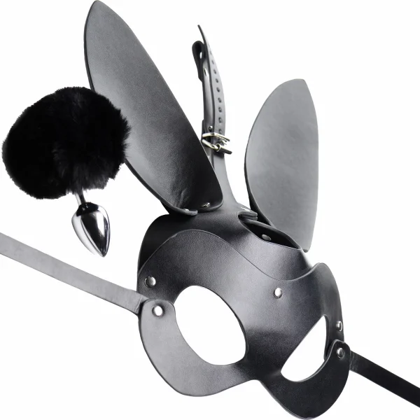 Bunny Tail Butt Plug and Mask Set