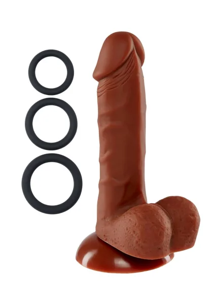 Cloud 9 Pro Sensual Premium Silicone 6 Inch Suction Cup Dildo - Chocolate
