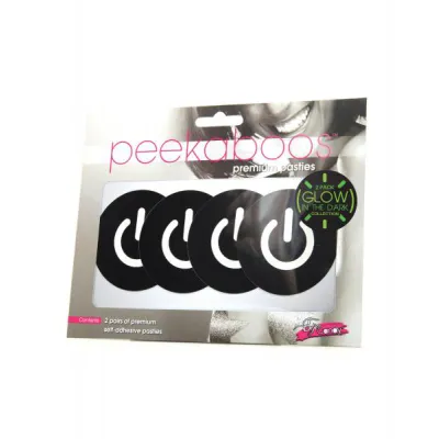 Peekaboos Glow In The Dark Power Button Pack Of 2