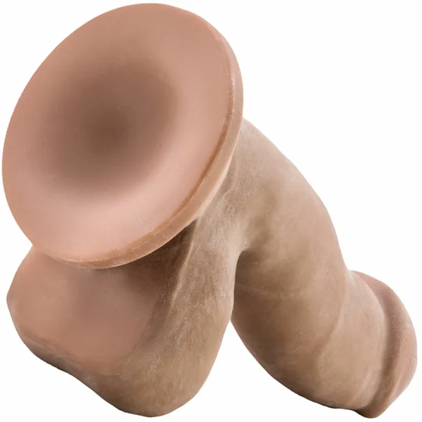Au Naturel 6.5 Inch Sensa Feel Dual Density Dildo By Blush - Caramel