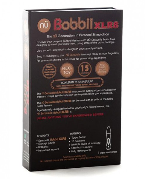 Sensuelle Bobbii Xlr8 15 Func Turbo Flexi Vibe - Colorado Blue
