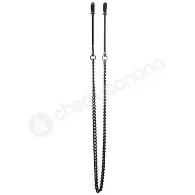 Ouch Pincette Black Nipple Clamps With Chain
