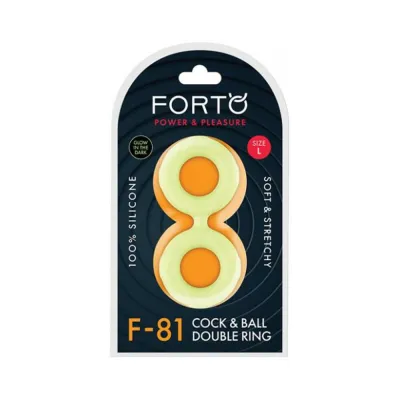 Forto F 81 Double Ring Liquid Silicone 51 Mm Glow in the dark