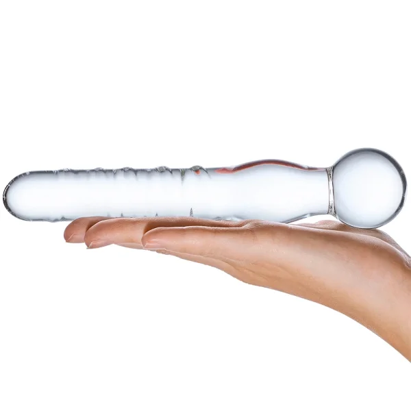 Joystick Clear Glass Dildo