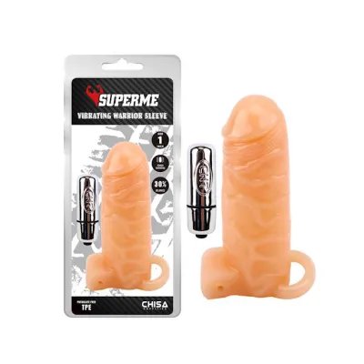 Vibrating Warrior Sleeve Flesh 5 5 Inch