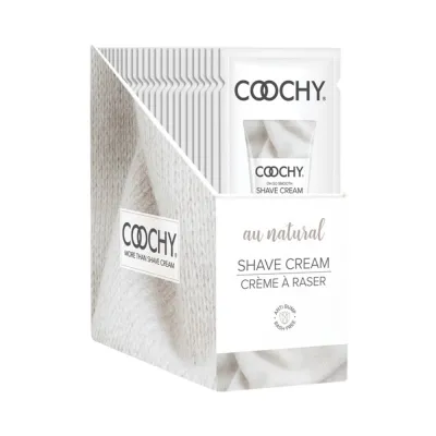 Coochy Shave Cream Au Natural 15ml 24pc Display