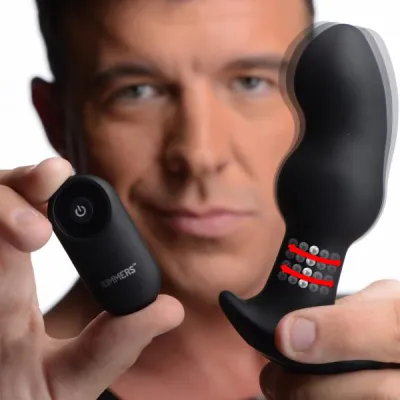 Gyro I 10X Beaded Rimming Butt Plug With Remote Control