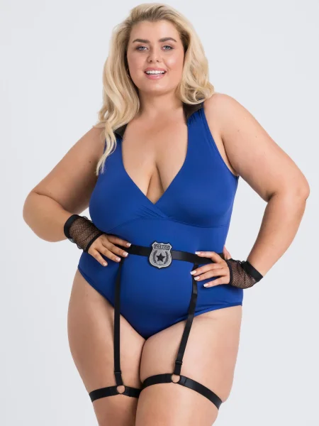 Lovehoney Fantasy Plus Size Blue Sexy Cop Body Costume