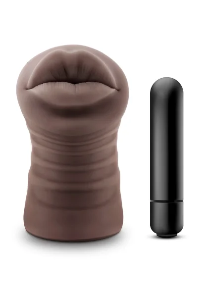 Hot Chocolate Renee Mouth Shaped Penis Masturbator By Blush