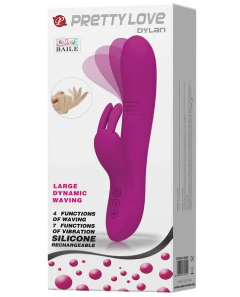 Pretty Love Dylan Bunny Ears Come Hither Rabbit Vibrator Purple — image 4 of 4
