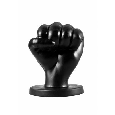 All Black Fist 16 5 cm Black Jewel Butt Plug