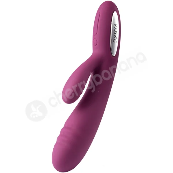 Svakom Adonis Purple Heating Waterproof Ribbed Rabbit Vibrator