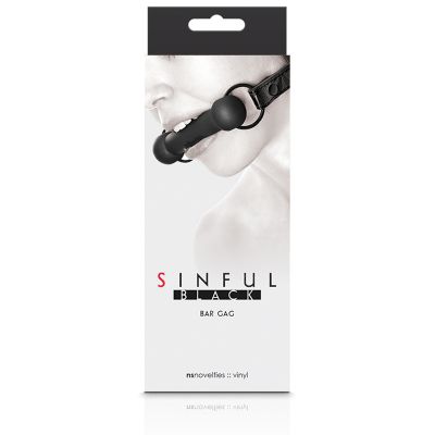 Sinful Bar Gag Black