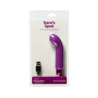 Sara s Spot Rechargeable Bullet With Removable G spot Sleeve Purple
