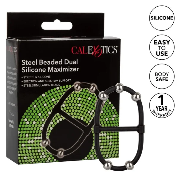 Calexotics Steel Beaded Dual Silicone Maximizer — image 5 of 5