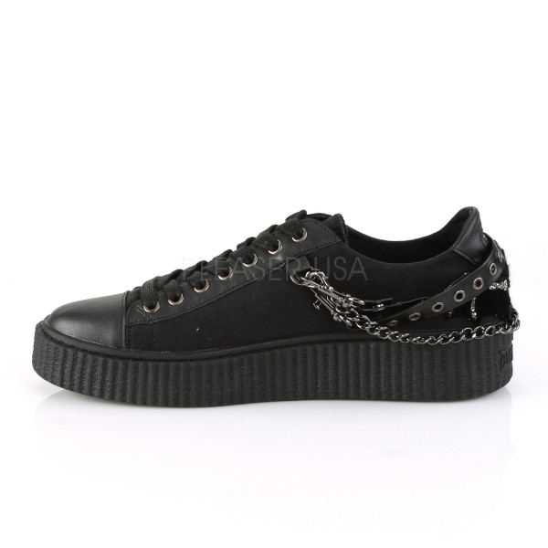 1 1/2 inches PF Round Toe Lace-Up Front Low Top Creeper Sneaker — image 3 of 16