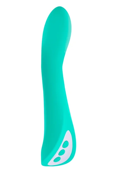 Come With Me Rechargeable Silicone G-Spot Vibrator With Come Hither Motion By Evolved Novelties - Green