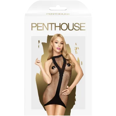 Penthouse Ride or Die Black Minidress