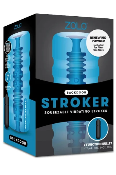 ZOLO Squeezable Vibrating Masturbator - Backdoor