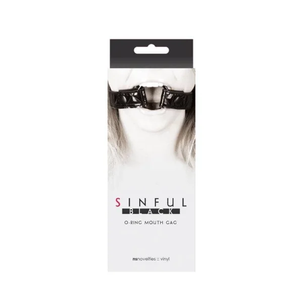 Sinful O Ring Mouth Gag Black