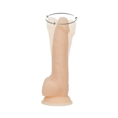 Naked Addiction Rotating Vibrating Dong 8 Vanilla