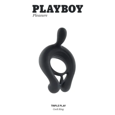 Triple Play Cock Ring Black