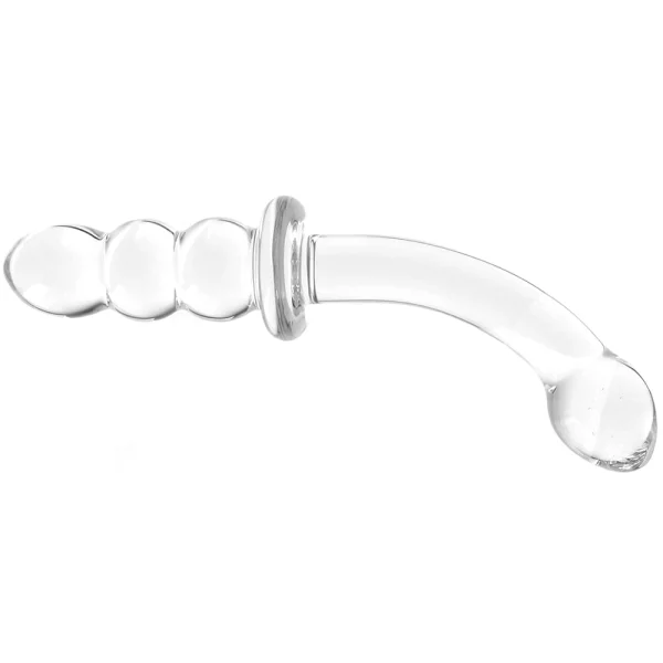Glas 8-inch Ribbed G Spot Glass Dildo