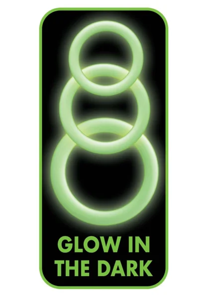 Enhancers Glow In The Dark Cock Ring Set