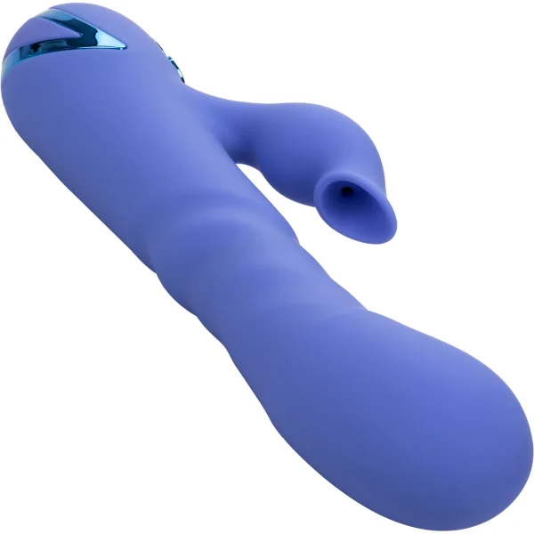 California Dreaming L.A. Love Thrusting Rabbit Style Silicone Rechargeable Vibrator by CalExotics