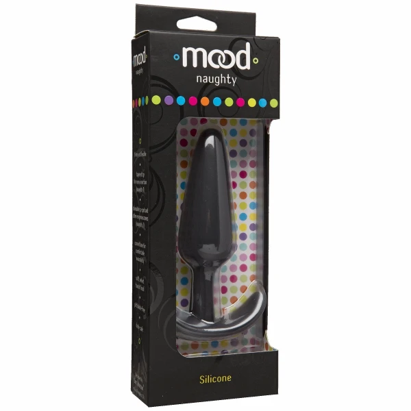 Mood Naughty X-Large Silicone Butt Plug by Doc Johnson - Black